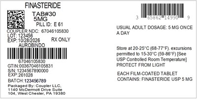 Label (65862 149 05 Finasteride 5mg 67046 1058 30)